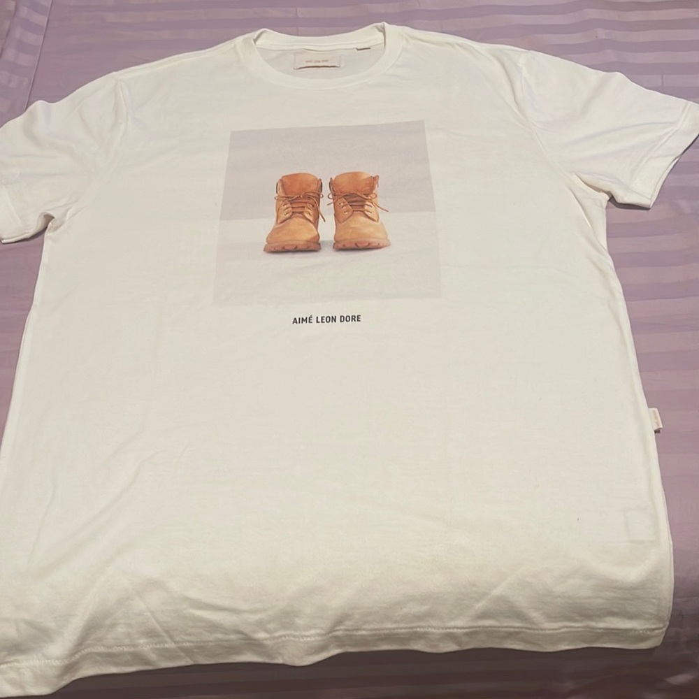AIME LEON DORÉ WHITE TEE ( timberland tee)